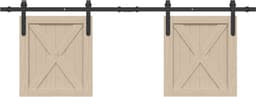 vidaXL - Ophangset - voor - schuifdeur - 152 - cm - koolstofstaal — thumbnail 3