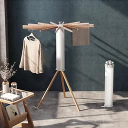 Statief Kleding Airer, Opvouwbare Hoge Capaciteit Kleding Airer, Draagbare Kleding Airer Binnen/buiten, Ruimtebesparend, Balkon, Slaapkamer, Huishouden — thumbnail 2
