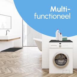 Bodo® Bescherm Mat Voor Wasmachine & Droger - Silicone 60x60cm - Zwart — thumbnail 3