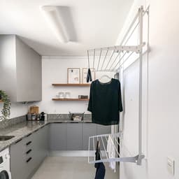 Foxydry Wall Plus 152 cm White - wanddroogrek -bediening links- 152 x 52 x 137 cm — thumbnail 5