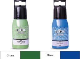 Artdeco 3D Dimensionale Verf Set – 2x50 ml – Blauw & Groen – Geschikt voor Stof, Glas, Keramiek, Karton, Metaal, Papier & Steen – 3D Liner Textuur- en Reliëfschilderen Dimensional Paint — thumbnail 1