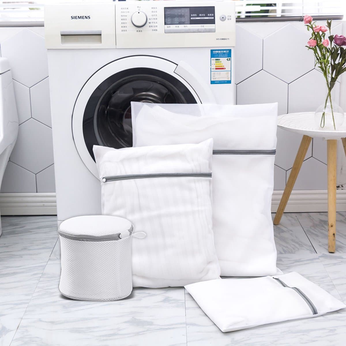 Waszak 4 Delig - 1x groot (50x60 cm) - 1x middel ( 40x50cm) - 1x normaal (30x40cm) - 1x BH (17x15cm) — afbeelding 1