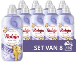 Robijn - Wasverzachter - Puur & Zacht - 8 flessen 440 wasbeurten - Voordeelverpakking — afbeelding 1