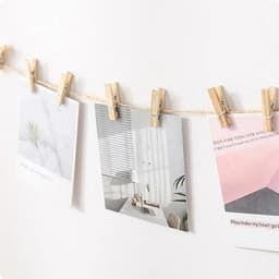 FSW-Products Houten Mini Knijpers (25x3mm) - Set van 100 Kleine Clips voor Polaroid Foto's, Kerstkaarten en Meer — thumbnail 3