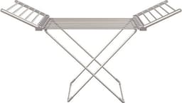 FurnStar - Adler - Droogrek - Elektrische droogrek - Verwarmde Wasrek - ‎Droogrek met Verwarming - Elektrisch Wasrek met Verwarming - 148 x 53 x 90 cm - Grijs — thumbnail 1
