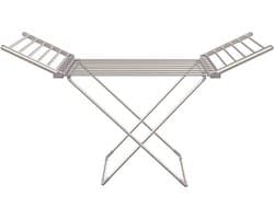 FurnStar - Adler - Droogrek - Elektrische droogrek - Verwarmde Wasrek - ‎Droogrek met Verwarming - Elektrisch Wasrek met Verwarming - 148 x 53 x 90 cm - Grijs