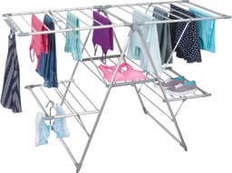 wasdroogrek met grote capaciteit opgewaardeerde versie, droogrek kleding, waslijn roestvrij staal, vouwen binnen en buiten — thumbnail 1