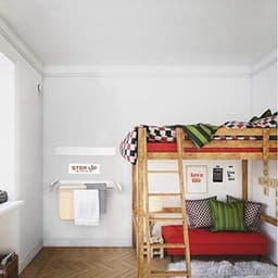 Wanddroogrek Intrekbare - Step Up Airer - Droogrek voor kleding - Binnen of buiten - Ruimtebesparend - Compact ontwerp - 25 kg capaciteit - 6 m lijn Wanddroogrek — thumbnail 2