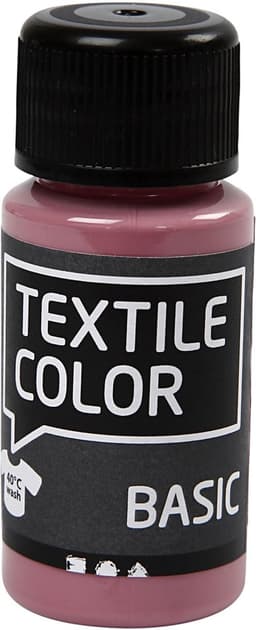 CC Creotime Textile Color Basic Donkerroze 50ml — thumbnail 4