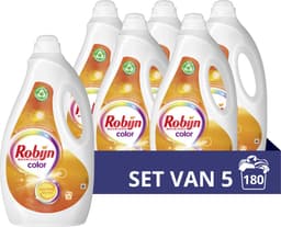Robijn Vloeibaar Wasmiddel - Color - met 90% biologisch afbreekbare ingrediënten - 5 x 36 wasbeurten — thumbnail 1