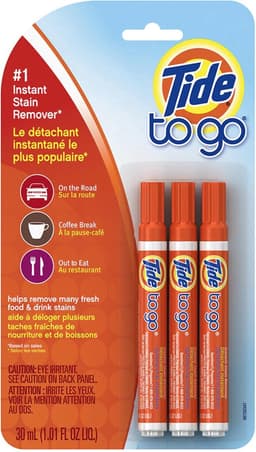 Tide To Go XL - Vlekkenreiniger - Vlekkenverwijderaar Tegen Koffievlekken, Theevlekken, Wijnvlekken, Fruitvlekken & Sausvlekken! (3x10ML) — thumbnail 1