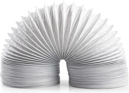 Nedis PVC Luchtafvoerslang - 127 mm - 6.00 m - Geschikt voor: Luchtventilatie / Wasdrogers - Wit — thumbnail 1