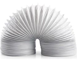 Nedis PVC Luchtafvoerslang - 127 mm - 6.00 m - Geschikt voor: Luchtventilatie / Wasdrogers - Wit