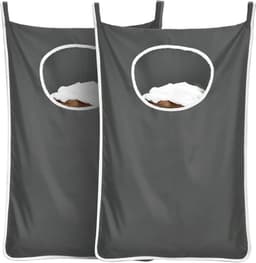 Wasmand Hangend - 2 Stuks - Zwart - 120 Liter - Hangende Opvouwbare Waszak — thumbnail 1