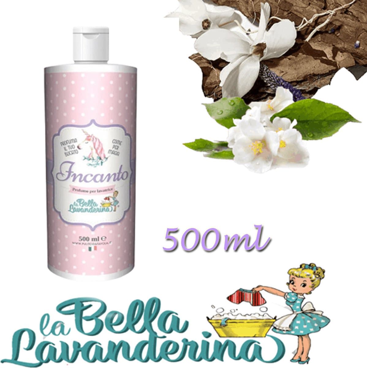 Wasparfum La Bella Lavanderina , Incanto 500 ml — afbeelding 1