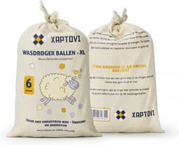 Xaptovi 6 stuks Drogerballen - Droger ballen - Drogerballen voor Wasdrogers - Droogballen - met opbergzakje - Wasdrogerbollen - Energiebesparend - Duurzaam Cadeau - Wasballen - Herbruikbaar - 100% Nieuw Zeelandse Schapenwol — thumbnail 2