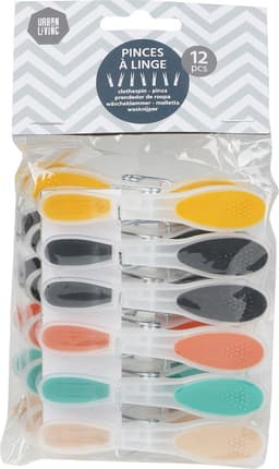Urban Living Extra Grip wasknijpers - 24x - kunststof - 8 cm — thumbnail 2