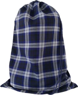 Bluvardi Katoenen waszak - XL- met trekkoord - Scottish blue — thumbnail 1