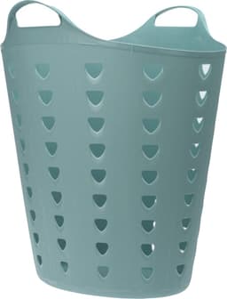 Excellent Houseware Flexibele wasmand - groen - 60 liter - kunststof - 47 x 50 cm — thumbnail 1
