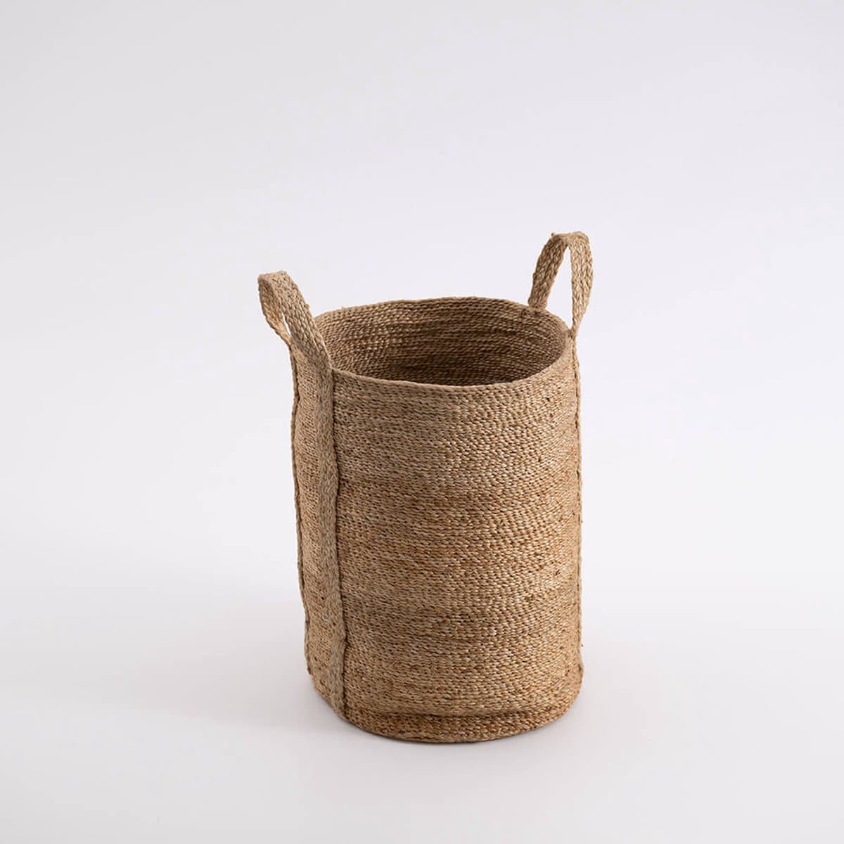 Hoge Jute Mand - Wasmand - Naturel - Large — afbeelding 1