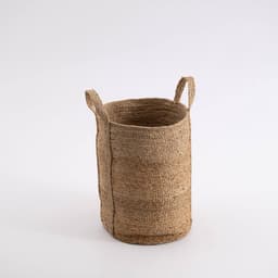 Hoge Jute Mand - Wasmand - Naturel - Large — thumbnail 1