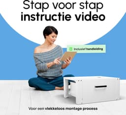 Bodo® - Wasmachine Verhoger - Kast - Ombouw met Lade - Wit - 63x54x31cm — thumbnail 4