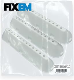 Fixem® trommelrib set geschikt voor Whirlpool 482000023096 - 225x53x40 - 12 gaatjes - 6 klemmen - C00268109 C00533119 - meenemerrib - wasmachine droger - 3 Stuks — thumbnail 3
