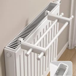 Radiator Droogrek 2 Bars voor Kleding en Handdoeken - Compact en Efficiënt — thumbnail 1