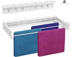 Equivera Wanddroogrek - Wasrek - Droogrek - Wanddroogrek Inklapbaar - Wand Droogrek