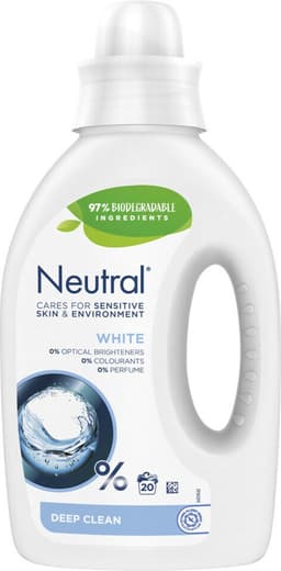 Neutral - Vloeibaar Wasmiddel - Witte Was - 1 Liter - 20 wasbeurten — thumbnail 3