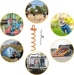 Grondankers tuinhuis schommels set van 4 - verstelbare riem - 25m lengte — thumbnail 4