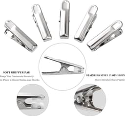 80 stuks wasknijpers - roestvrij staal - duurzaam - zachte grippad - handdoeken - sokken - ondergoed - kleding — thumbnail 5