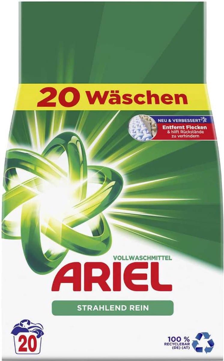 Ariel Waspoeder Regular 4 x 20 Wasbeurten — afbeelding 1