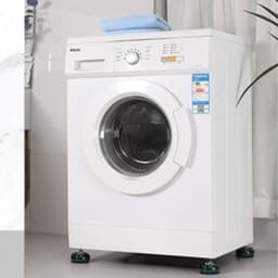 Bovista Wasmachine Verhoger - Wasdroger - Koelkast Verhoger - Met Wielen - Ombouw - 4 Stuks - Wit — thumbnail 2