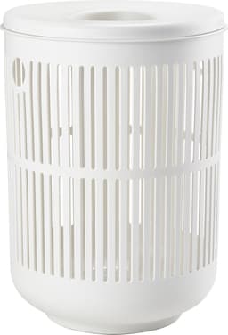 Zone Denmark Ume Wasmand met Deksel - 60 liter - Wit - Kunststof - Ronde Wasmand met Hengsel - Wasbox of Opbergmand — thumbnail 1