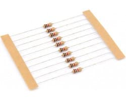 Weerstand 2,2K Ohm 1/4w 5% 10-stuks - 2.2K - 2K2