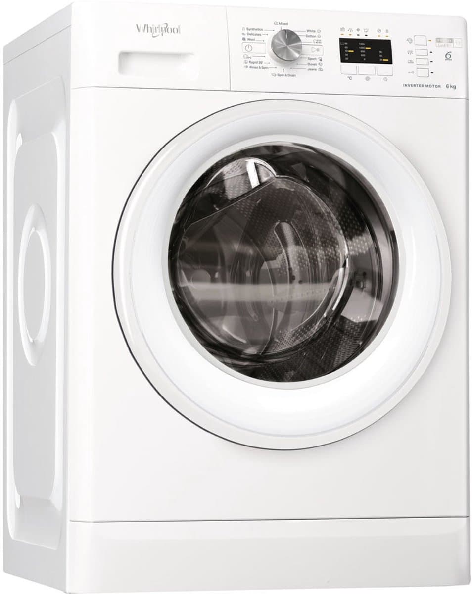 Whirlpool FFL 6238 W EE - Wasmachine - Voorbelading - 6 kg - 1200 RPM - Wit — afbeelding 1