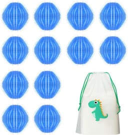 Cosensi - Dailygoody - Wasballen - Dierenhaarverwijderaar - Herbruikbaar - Blauw - Ontharingsballen - Geschikt voor wasmachines - 12 stuks — thumbnail 1