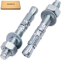 Wigankers M8 - Metalen pluggen - Beton bevestigen - Verzinkte stalen constructie - 60 mm - Zilverkleurig — thumbnail 5