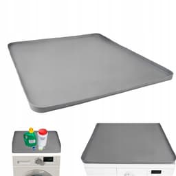 Wasmachine Mat - Antislip Huishoudelijke Mat - Groot 60x60cm Silicone - Waterdicht & Hittebestendig - Beschermt Vloer & Apparaten - Voor Wasmachine, Droger & Koelkast — thumbnail 1