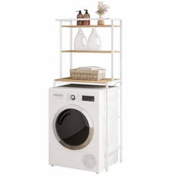 SmartLiving.Store - Wasmachine Kast - Wasmachine Ombouw - WC Ombouw - Wasmachine Rek - Badkamerkast - 3 Planken - 67x162x40 cm - Wit — thumbnail 1