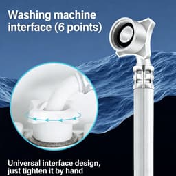 Universele toevoerslang voor volautomatische wasmachines – Verlengstuk (3 m) – Geschikt voor diverse 4 - weg kraanaansluitingen — thumbnail 3