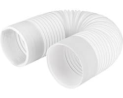 Draagbare airconditionerslang 1.5m, 150 mm diameter, verlengstuk voor de afvoerslang van de airconditioner, tegen de klok in, hittebestendig en energiezuinig.
