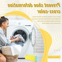 Set van 2 waszakken voor schoenen, herbruikbare waszakken voor de wasmachine, ideaal voor alle soorten schoenen — thumbnail 3