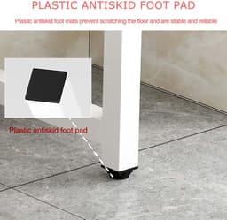 Wasmachine Kast - Opbergunit Plank - Ruimte Besparen - Sterk Draagvermogen - 75 x 65 x 105 cm - Wit — thumbnail 4