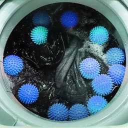 Energiebesparende droogballen voor de wasdroger - verzachtend en sneldrogend - blauw - 3 stuks — thumbnail 3