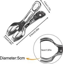 Dailygoods- Handdoekclips Winddicht - Roestvrij Staal - 12 Stuks - 8,5 cm - Geschikt voor Ligstoelen - Grove Opening - Ideaal voor Strand - Strandclips — thumbnail 5