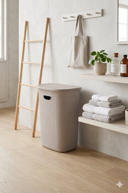 Wasmand 'Domus' - 36 liter - Wasbox - Greige — thumbnail 3