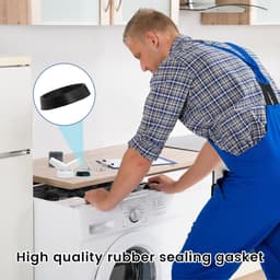 Wasmachine Dubbele Aansluiting - Y-Afvoer Adapter - Y Stuk Afvoer - inlaat 18-24 mm, afvoer DN40 Ø 40 mm - voor vaatwasser, droger, wasmachine — thumbnail 4