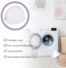 Dailygoods- Wasnet Groot - Waszak voor Ondergoed - Bescherming voor Beha's/Sokken - Wasnet met Rits - 1 Stuk - Roze Kleur — thumbnail 5